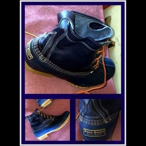 $ REDUCED! L.L. Bean Men's Mediterranean Blue Duck Boots  Limited Production Run